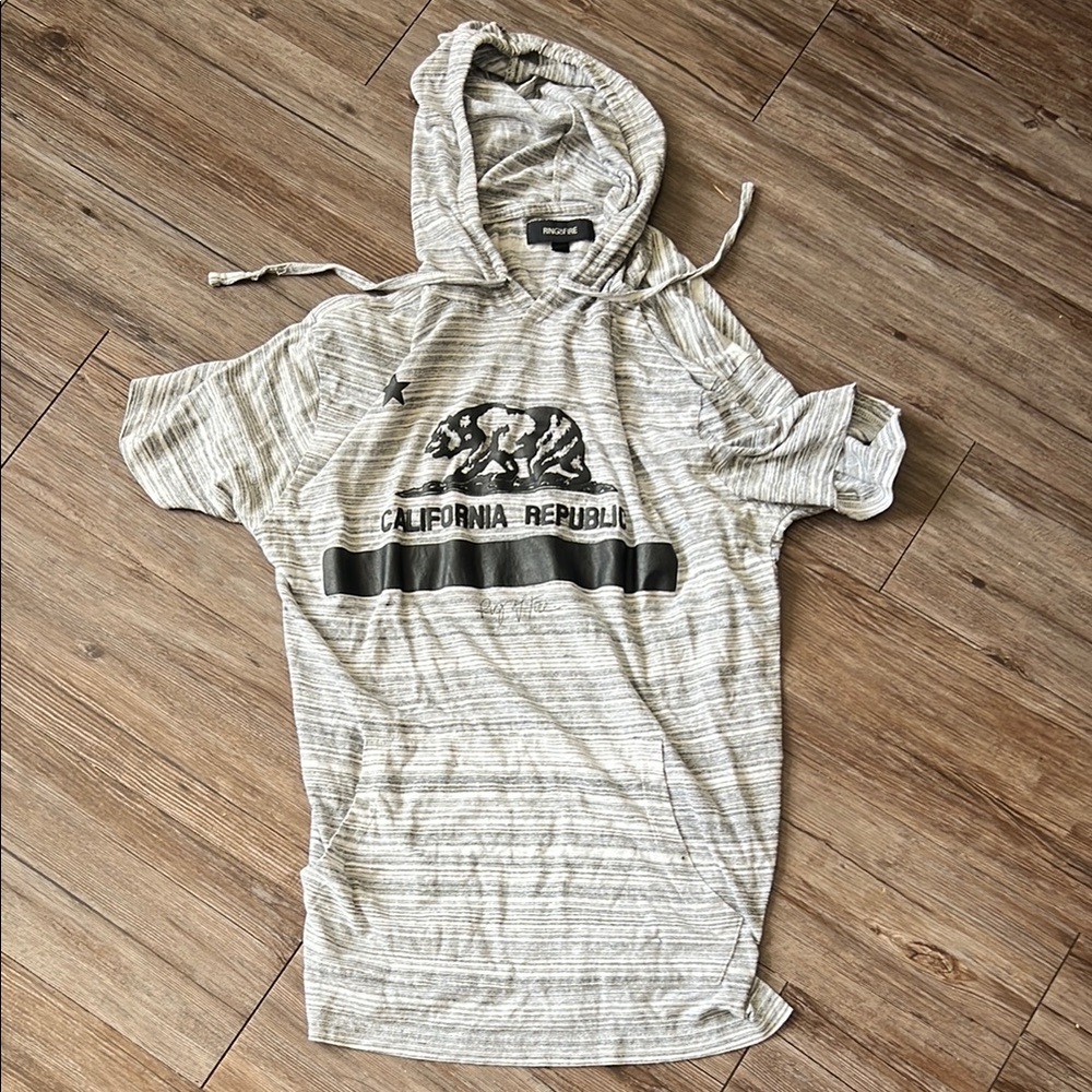 Gray California Republic Hoodie T-Shirt